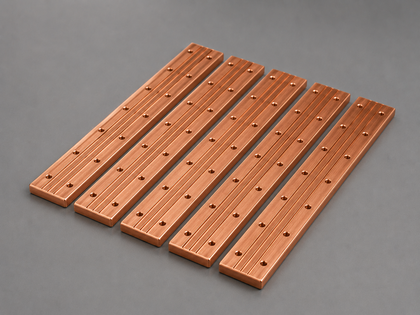 Copper forging product close-up